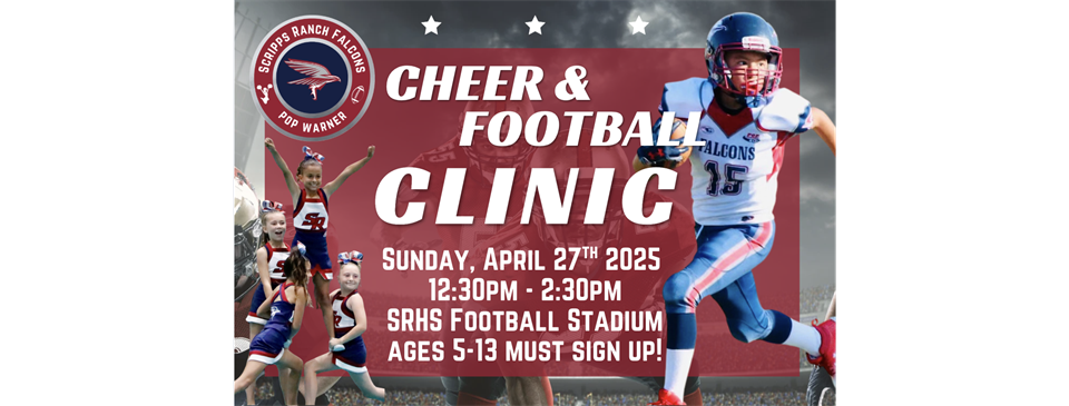 Football & Cheer Clinic April 27th, 2025